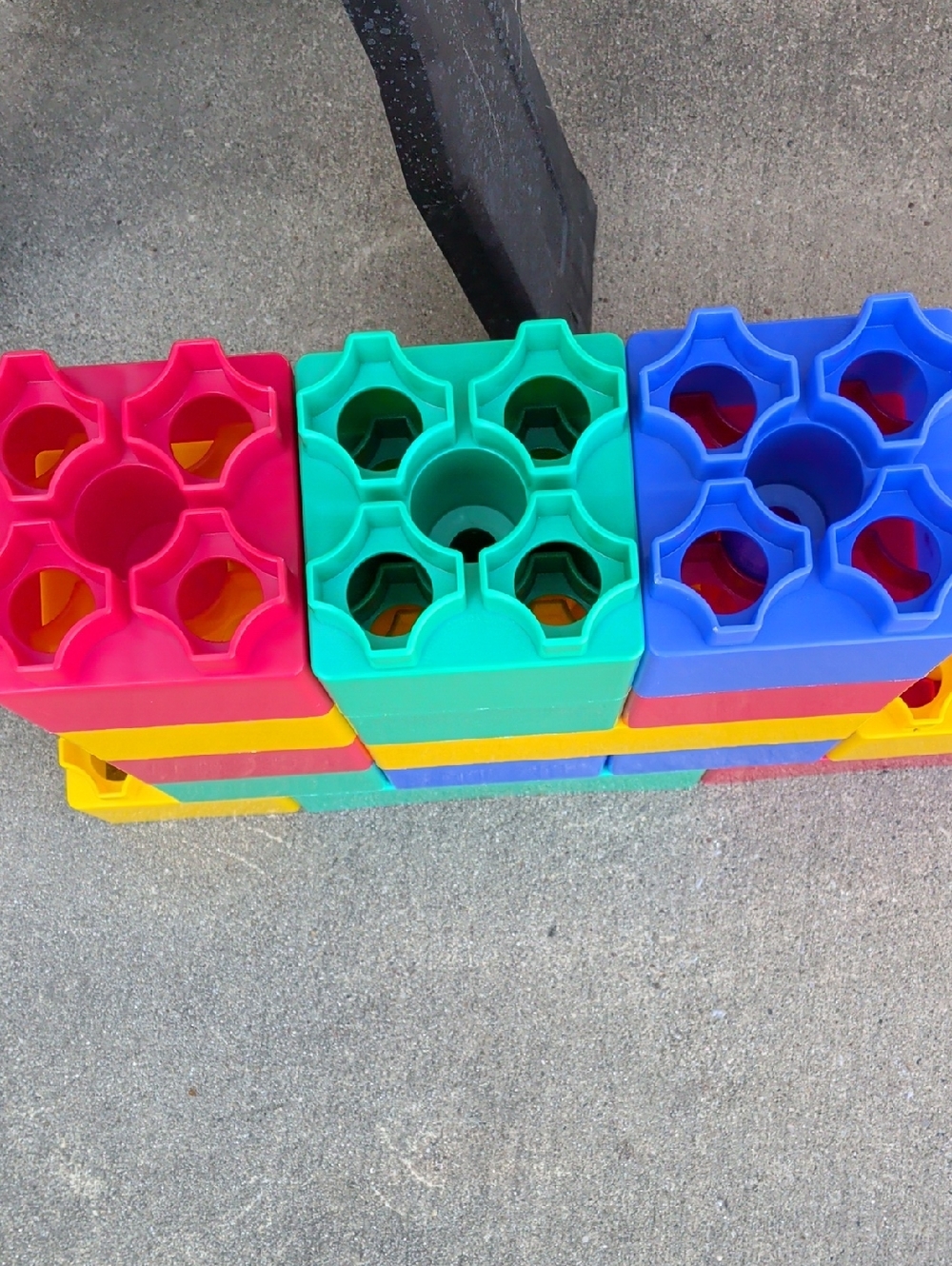 Colorful Building Block Set - Multicolor Stackable Kids Toy - Picture 3 of 4